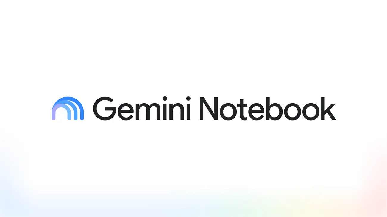 The blue and purple Gemini Notebook mark beside the product name on a white background.